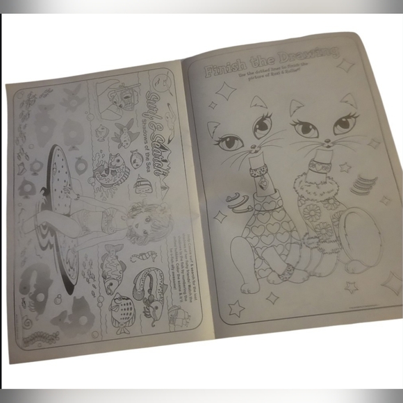 NEW 2023 Lisa Frank Giant Color & Activity Book Vibrant Colors Bug Alien Peace - Picture 15 of 16